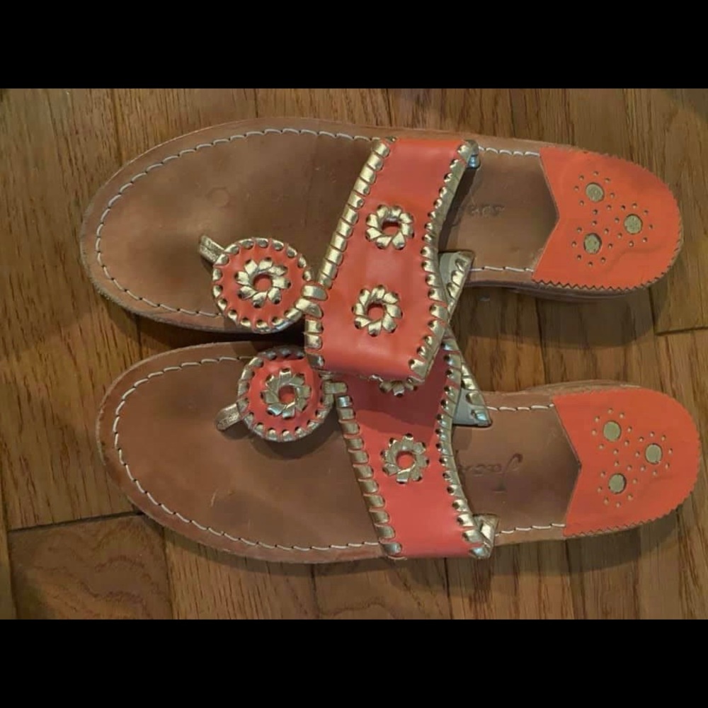 Jack Rogers coral sandals